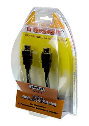 HDMI-HDMI M-M (ПАПА-ПАПА) 1.0М С ФЕРРИТОМ, HDMI-HDMI, аудио-видео кабель, M-M (папа-папа), 1.0м, с ферритом