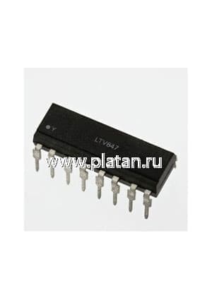 LTV847, Оптопара транзисторная [DIP-16]