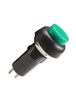 PB-10AGN1-G, кнопка с фикс.250В 1А зелен. (аналог SPA-101A4 PSW6D)