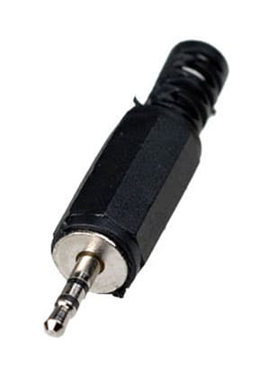 1-001 (NP-124), штекер аудио 2.5мм стерео пластик на кабель