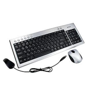 A4-7500N, комплект, клавиатура+мышь, беспров, V-Track, 2,4ГГц/15м