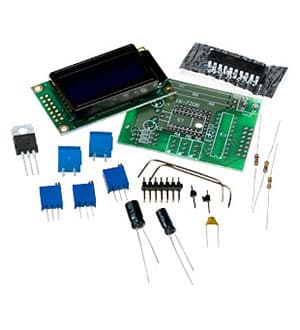 EK-7208W-KIT, встр.цифр.вольт.+амперметр пост.тока с LCD дисп.бел.подс
