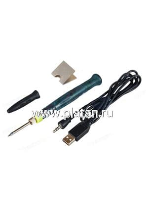 12-0180, Паяльник мини, USB-5В/8Вт, керамич. нагреватель