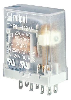 R2M-2012-23-1024, Реле 24VDC 2 Form C 250VAC/5А