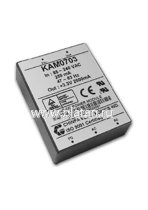 KAM0712, AC/DC преобразователь, 12В,0.630А,7.5Вт