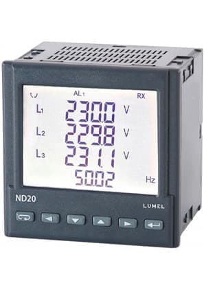ND20 111100E1, 3-phase network meter, LCD
