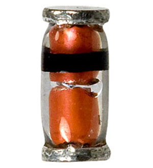 BAS85-GS08, SOD-80 MiniMELF, Диод Шоттки 30В 200мА