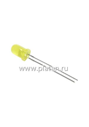 L-7113YD, Светодиод желтый d=5мм 20мКд