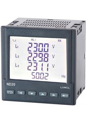 ND20 210100E0, 3-phase network meter, LCD