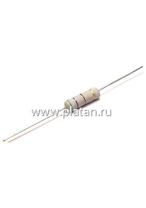 MO-100 (С2-23) 1 Вт,        5.1 Ом, 5%, Резистор металлооксидный