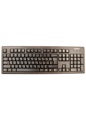 A4 KR83B-USB, клавиатура, черная, закругленные клавиши