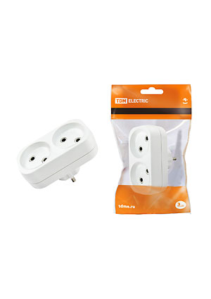 SQ1806-0025, Блок на 2 гнезда 2П б/з плоский 6А 250B