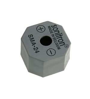 SMA-24L-P17.5, пьезоизлучатель с генератором. 24мм