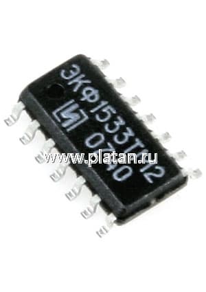 ЭКФ1533ТМ2 (98-10Г), 2 триггера D-синхронных с дополняющими выходами (SN74ALS74AD)