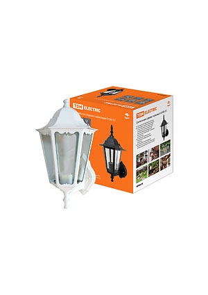 SQ0330-0066, Светильник 6100-21 садово-парковый шестигранник, 100Вт, вверх, белый