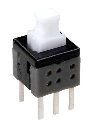 PS580L, кнопка с фикс 5,8*5,8мм 30В 0,1А