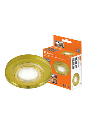 SQ0359-0056, Светильник встраиваемый СВ 03-05 MR16 50Вт G5.3 жёлтый/золото