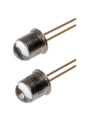 BPW24R, Radial, Lensed Metal Can, TO-46-2, Photodiode PIN Chip 900nm 0.6A/W Sensitivity 2-Pin TO-18