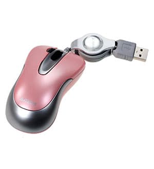 A4-X5-60MD-5, Мышь  мини, 800dpi, розовая, USB