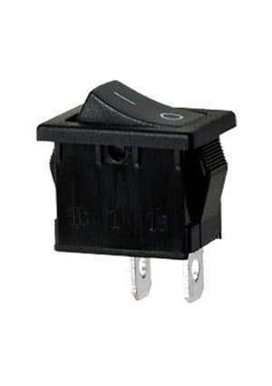 R19A-12BBBT-G, выключатель ON-OFF 250В 6А черн. (аналог B100G-B SWR41)