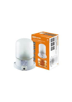 SQ0303-0048, Светильник НПБ400 для сауны настенно-потолочный белый, IP54, 60 Вт, белый,