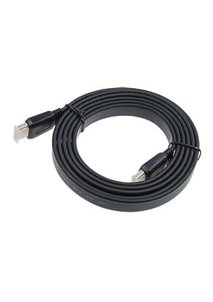 CC-HDMI4F6, Кабель HDMI, 1.8м, v1.4, 19M/19M, плоский кабель, черный, позол.разъем