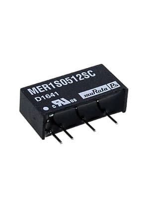 MER1S0512SC, DC/DC TH 1Вт 5-12В SIP Single