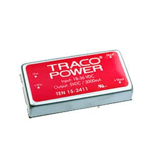 TEN15-2411, DC/DC,15W, 18-36V/5V, 3000mА, <50mVpk-pk.,51x25x10mm
