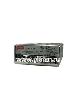 SP-100-12, AС-DC,в кожухе 100Вт, выход 12В/8.5A, рег. вых, 179*99*45