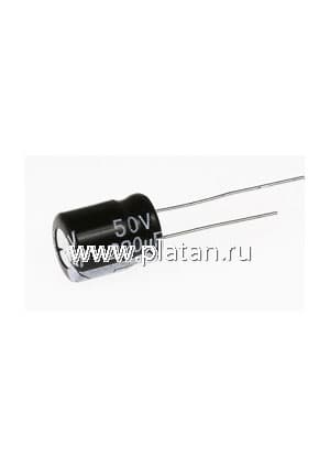ECAP (К50-35), 220 мкФ, 50 В, 105C, Конденсатор электролитический алюминиевый