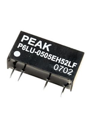 P6LU-0505EH52LF, DC/DC,1W,Вх:4.5-5.5V,Вых:5V/200mA,5200VDC,SIP7,Ind.