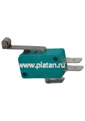 MSW-03, Микропереключатель с роликом 25мм ON-(ON) (10A 125/250VAC) SPDT 3P (B180B)