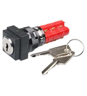 ADD16K4-MS0-3U, кнопка  с ключ. 250В/5А
