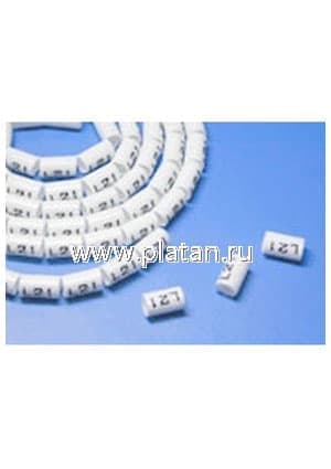 OM-8.0-4, Маркеры на кабель, круглые, цифра 4, внутренний диаметр 6.2мм (100 шт)