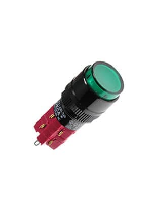 D16LAR1-2ABBG, кнопка с фикс. 250В/5А, ламп. подсветка