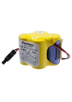 BR-2/3AGCT4A со штекером, Элемент питания литиевый 2600mAh 6В (сборка-4 элемента BR-2/3AG)