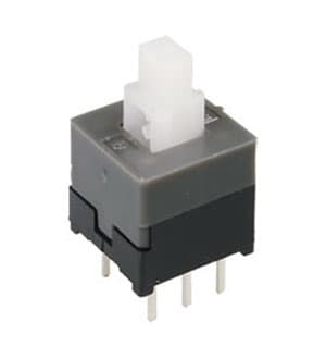 MPS-850-G, кнопка с фикс. 8.5мм 30В 0.3А (аналог PS850L)