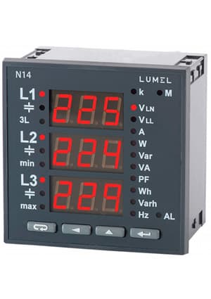 N14 13008, 3-phase network meter, LED