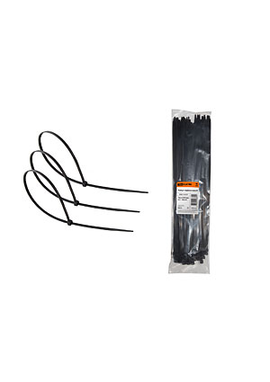 SQ0515-0227, Хомут 7,6х500мм нейлон (черный) (100шт)