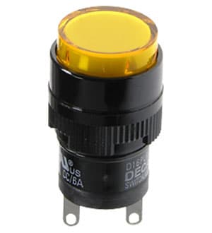 D16PLR1-000KY, индик.желтый 24В/LED