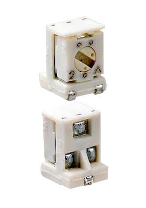 7813S-1-023E, Switch Rotary SPDT 2 Flush Screwdriver J-Hook 0.1A 16VAC