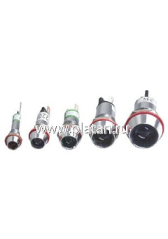 XD22-12-Y-12VDC, Светодиод с держателем желтый 12мм 12VDC IP65