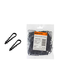 SQ0539-0004, Дюбель-хомут ДХК-18 для круглого кабеля 11-18мм нейлон черный (100шт)