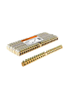 SQ0801-0055, Шина "N" нулевая 8х12мм 22/1 (22 группы/крепеж по центру)