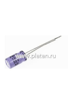 ECAP NP (К50-6), 10 мкФ, 50В 105C, Конденсатор электролитический алюминиевый неполярный
