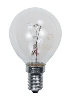 60D1/CL/E14, Лампа  60Вт, сферическая прозрачная, цоколь E14