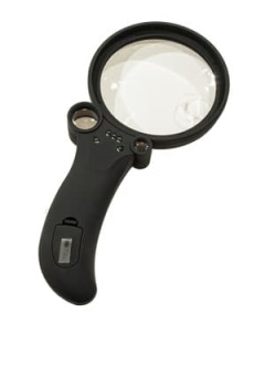 TH-600600C ЛУПА КРУГЛАЯ С LED ПОДСВЕТКОЙ D=90ММ 2.5Х/4.5/25Х/55Х