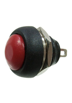 L-KLS7-PBS-010D-R, кнопка без фикс.OFF-(ON) 250В 1А красн.