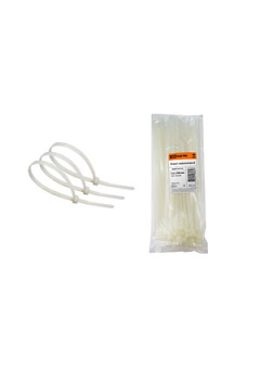 SQ0515-0134, Хомут 7,6х300мм нейлон (белый) (100шт)