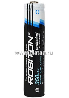 Li10440/350 (AAA), Аккумулятор Li-ion, 350mAh, 3.7V, с защитой (11х47мм)